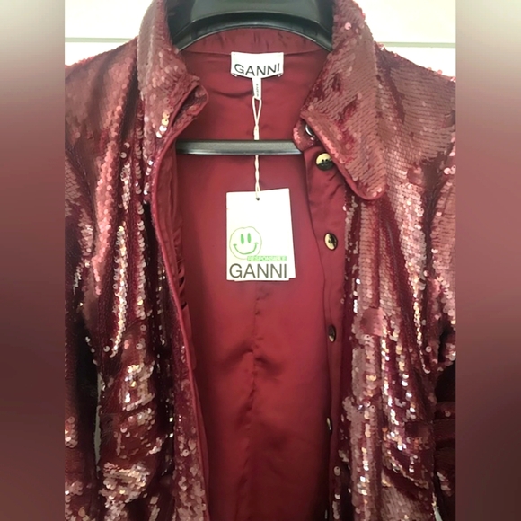 Ganni Sequined-Embellished mini dress - Picture 2 of 5